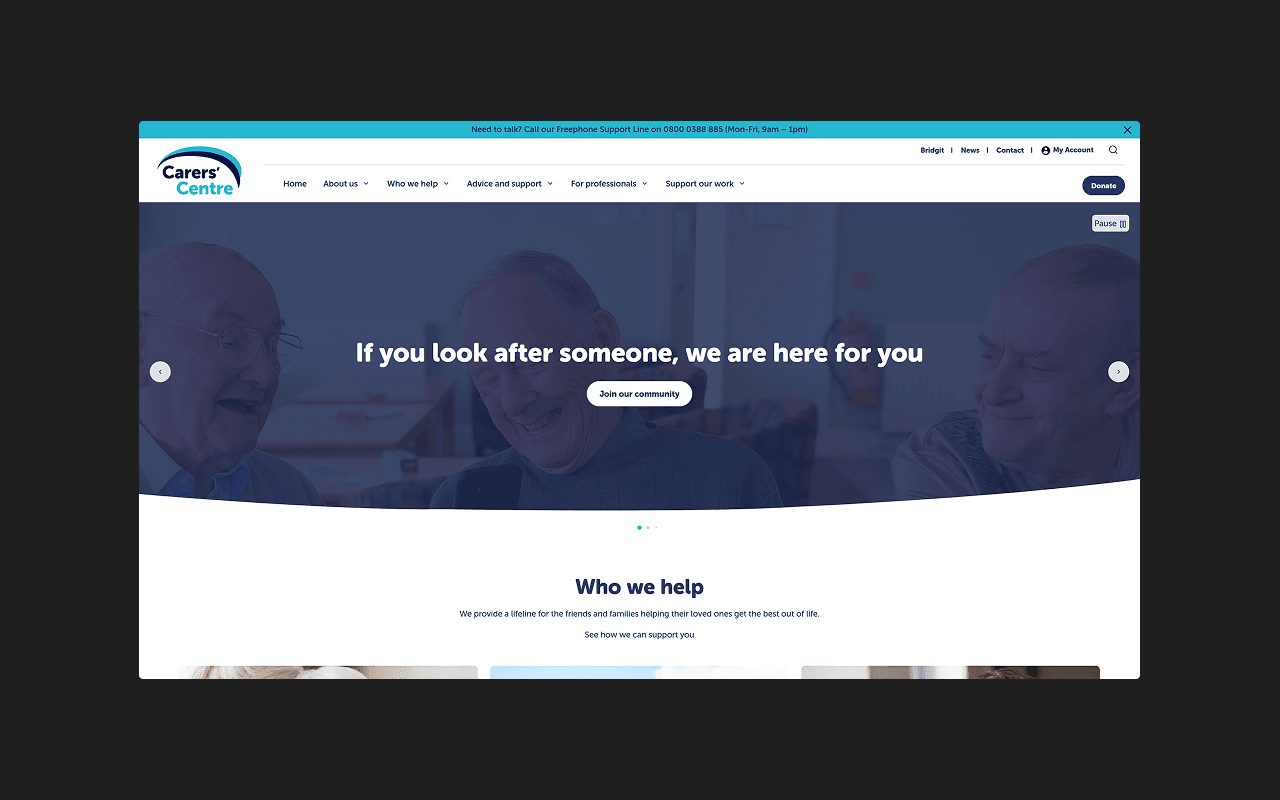 The Carers' Centre — detail