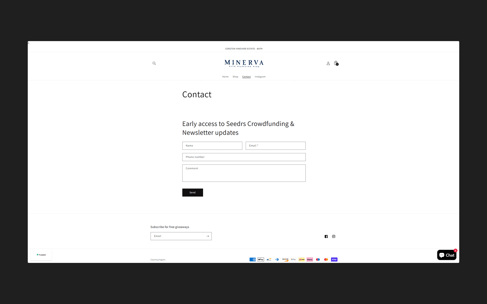 Minerva Wine Contact — Before
