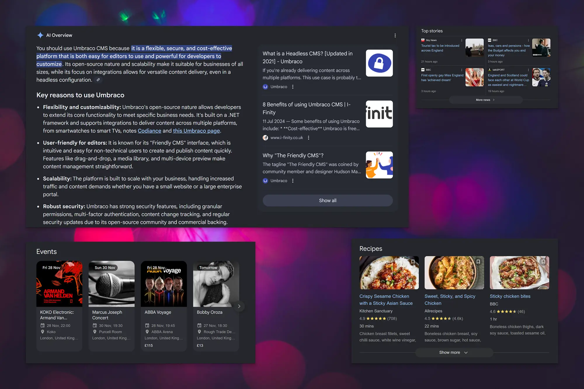 Enhanced Search Listings